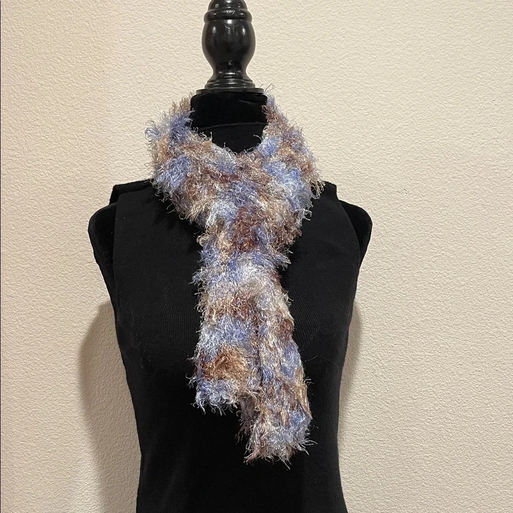 Fuzzy Multicolor Scarf - Picture 2 of 5